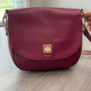 Kate Spade Crossbody wine/fuschia/magenta